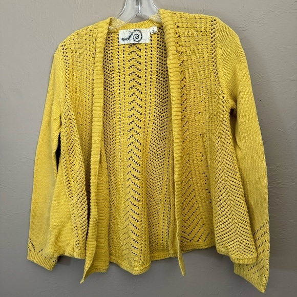 Rosie Neira Cardigan Pointelle Open Front - Picture 1 of 5